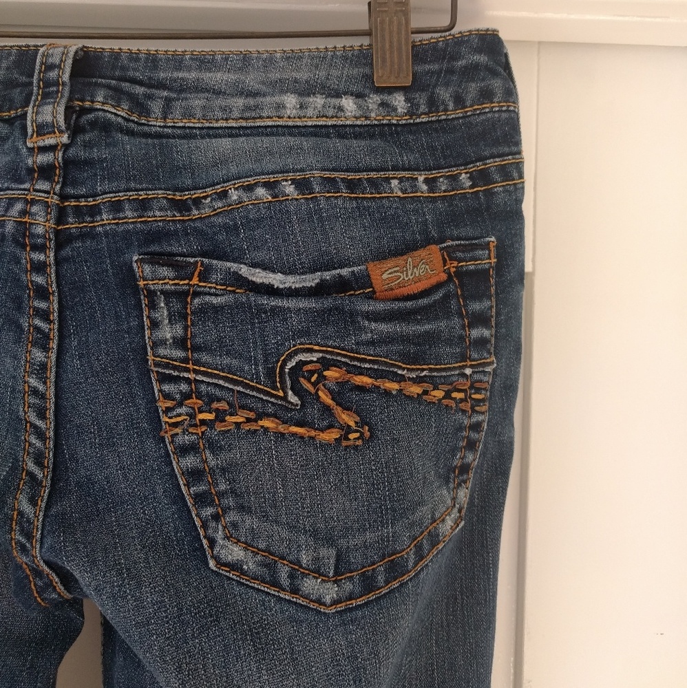 Long/tall Blue Silver Jeans